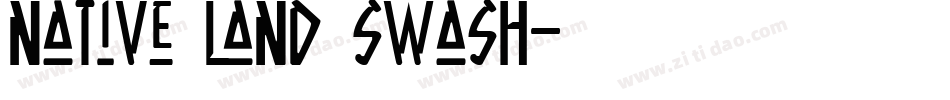 Native Land Swash字体转换